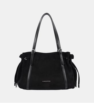 Grand sac cabas épaule Velvet Emma - Lancaster - Noir