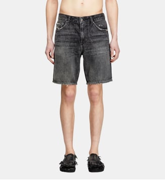 Short slim en denim - Diesel - Noir