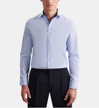 Chemise d'affaires 1/1 Slim Col Kent - Seidensticker - Bleu