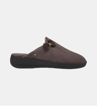 Chaussons Mules petit talon de 4,5 cm - Isotoner - Taupe