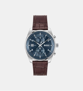 Montre Skytraveller Bleu 1514194 - BOSS - Argenté