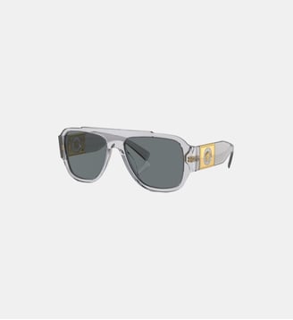 Lunettes de soleil Pillow VE4436U - Versace - Transparent gris