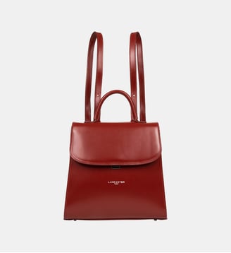 Sac à dos Suave Even en cuir - Lancaster - Rouge carmin