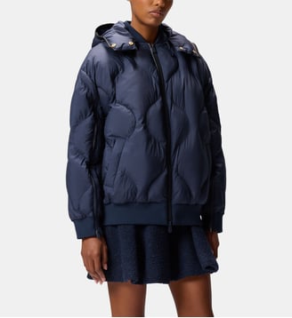 Bomber rembourré à capuche - Pinko - Bleu ténèbre