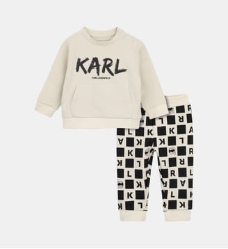 Ensemble sweat et pantalon - Karl Lagerfeld Kids - Limestone