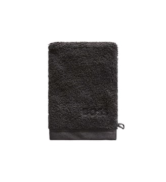Gant de toilette  en coton - Boss Home - Noir clair