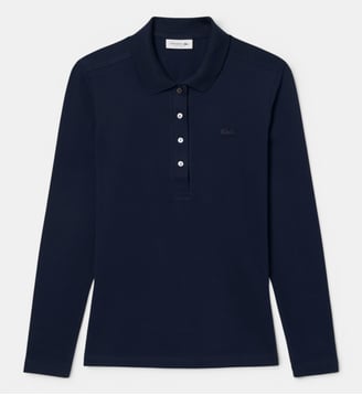 Polo L.12.D slim fit en mini Piqué stretch - Lacoste - Bleu marine