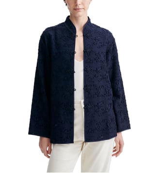 Veste Jacquard Mandarin Hoshi - Vanessa Bruno - Marine