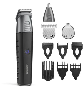 Tondeuse multi usages 11 en 1 Lithium Power Grey Edition MT815 - Babyliss - Noir