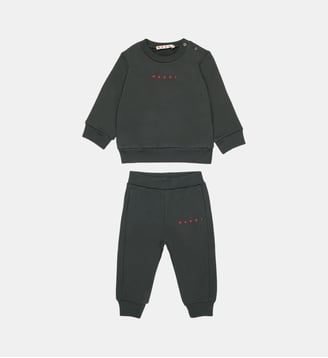Ensemble de survêtements en polaire avec logo institutionnel - Marni - Gris foncé