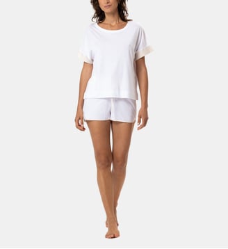 Pyjama short en coton modal AMY 200 - Lingerie Le Chat - Multicolore