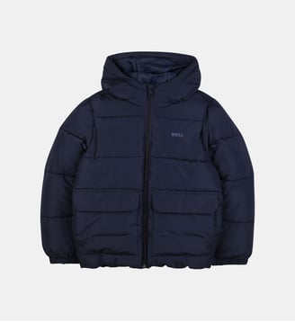 Veste à capuche - BOSS Kidswear - Bleu cargo