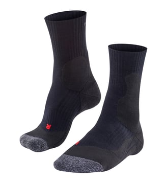 Chaussettes TE2 Coton - Falke - Noir basic
