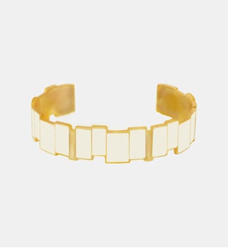 Bracelet jonc ouvert  - Bangle Up - Blanc sable et white sand
