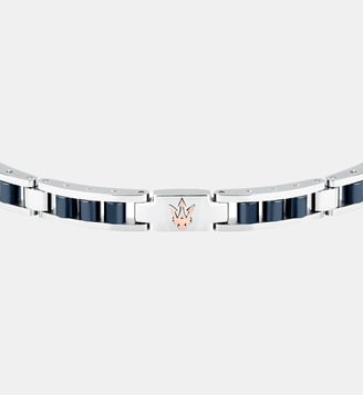 Bracelet Ceramic Argenté JM225ATZ58-PAR - Maserati - Argent et bleu