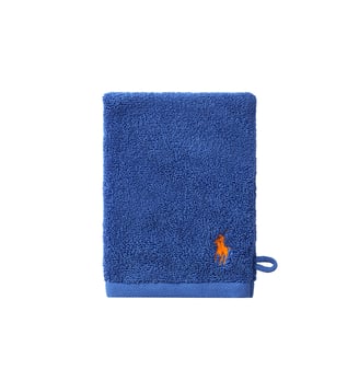 Gant de toilette  en coton - Ralph Lauren Home - Iris blue