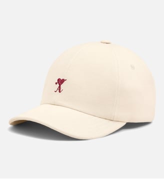 Casquette Ami de Coeur flèche unisexe en coton - AMI Paris - Écru