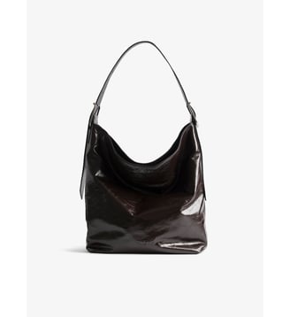 Sac Jane Hobo Vintage Patent - Zadig&Voltaire - Marron brownie
