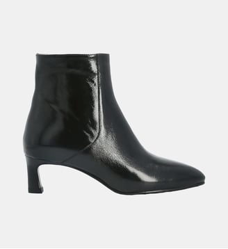 Boots carmes - cuir vernis - Charles Kammer - Noir