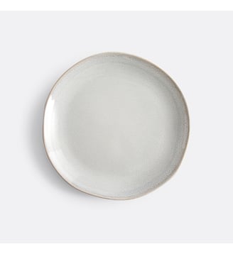 Lot de 4 assiettes à dessert grès - La Redoute Interieurs - Gris clair