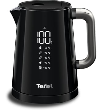 Bouilloire à température réglable KO854830 Smart'n light 1L - Tefal - Noir