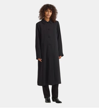 manteau long droit - Agnès b. - Noir