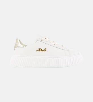 Baskets basse à lacets - Karl Lagerfeld Kids - Crème