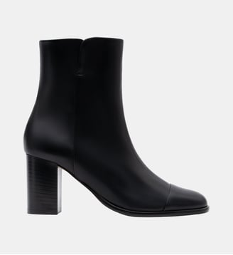 Rimini - Bottines En Cuir Lisse Noir - Parallèle - Noir