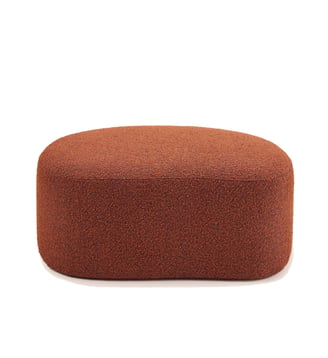 Pouf  Revêtement bouclette à l'aspect laineux Madura