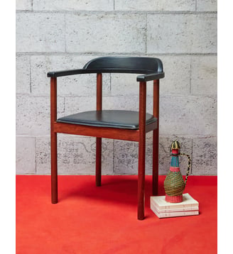 Fauteuil scandinave en bois Jakob N°1275- Produit chiné - Debongout - Bois foncé