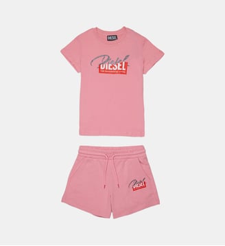 Survêtement avec logo - Diesel Kids - Pink