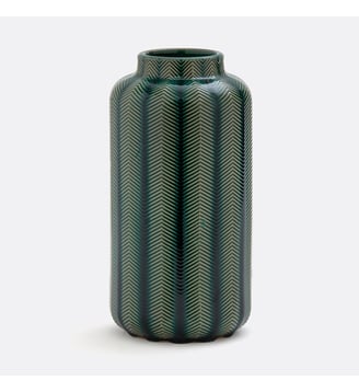 Vase en céramique, hauteur 31 cm - La Redoute Interieurs - Vert