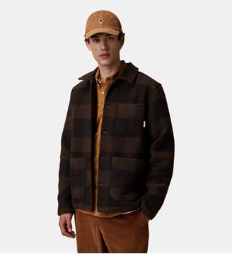 Veste en laine - Faguo - Marron et taupe