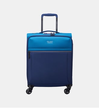 Valise souple BROCHANT 3 4RR 55 cm - Delsey Paris - Bleu outremer