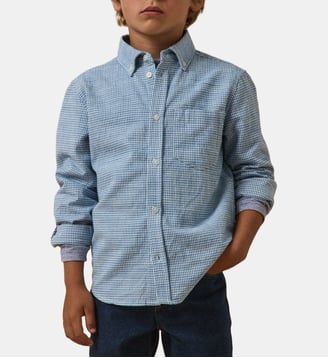 Chemise  Vichy - Cyrillus - Bleu