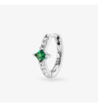 Créole Rym Émeraude Nebuleuse Bijoux