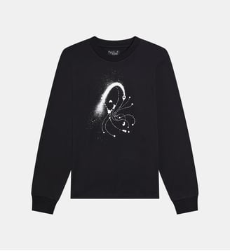 t-shirt en coton sérigraphié - Agnès b. - Noir