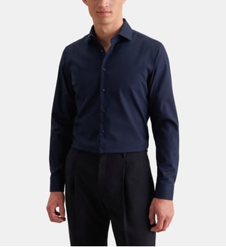 Chemise d'affaires 1/1 Slim Col Kent - Seidensticker - Navy