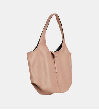 sac cabas Stala en cuir - Agnès b. - Gris loutre