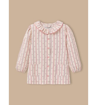 Tablier fille imprimé - Cyrillus - Imprimé marine