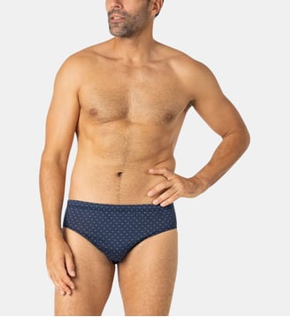 Slip taille basse  MOTIFS - Eminence - Bleu marine