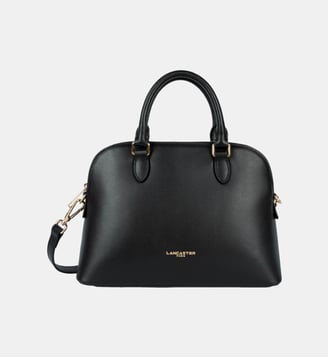 Sac demi lune Sierra Jia en cuir - Lancaster - Noir