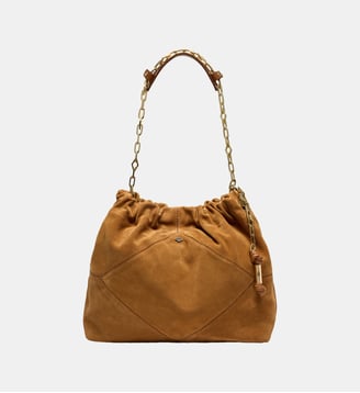 Sac M Suede June Tote - Ba&sh - Cognac