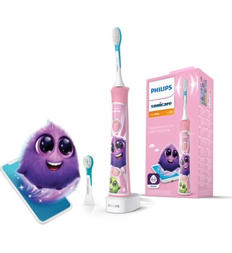 Brosse à dents électrique Sonicare HX6352/42 pour enfant - Philips - Rose