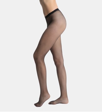 Collant Résille 73D - Dim - Noir