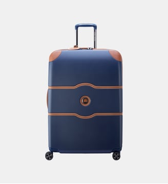 Valise Trolley 4R 76 cm - Delsey Paris - Bleu foncé