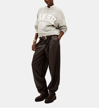 Sweat ample Benjamin logo - Ba&sh - Gris chine