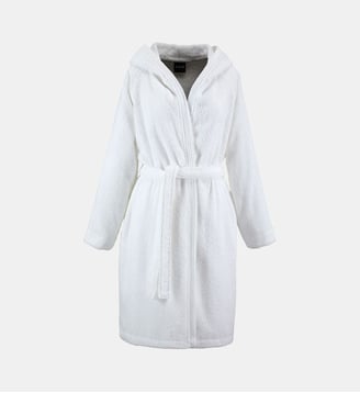 Peignoir long en coton - Boss Home - White