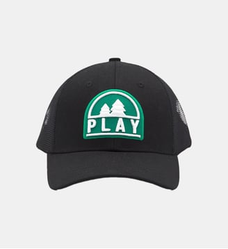Casquette trucker Play en mesh - Serge Blanco - Noir
