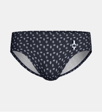 Slip de bain avec micro-motif - Impetus - Bleu marine